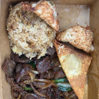 Mandarin King - complete lunch w mongolian beef - Chinese Near Me - Laguna Beach, California