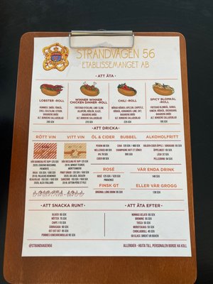 Menu photo 3 Strandvägen 56 Stockholm, AB Menu photo 3 Strandvägen 56 Stockholm, AB