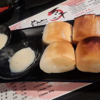 Khan Skewer Restaurant - Grilled buns with condensed milk - Barbeque Near Me - Honolulu, Hawaii Khan Skewer Restaurant - Grilled buns with condensed milk - Barbeque Near Me - Honolulu, Hawaii