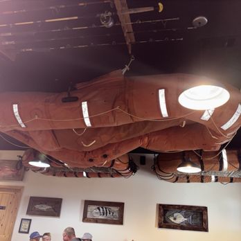 Scooter's Fish House - Life rafts on the ceiling - Seafood Near Me - Navarre, Florida Scooter's Fish House - Life rafts on the ceiling - Seafood Near Me - Navarre, Florida