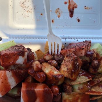 Neveria La Michoacana - Tostilocos . Tostitos with jicama, cucumber, peanuts, chamoy, limon - Desserts Near Me - Houston, Texas