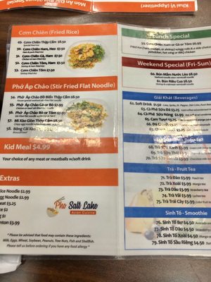 Menu photo 7 Pho Salt Lake Salt Lake, UT