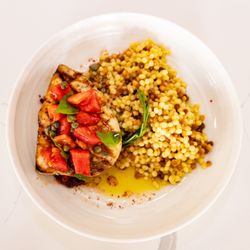 Cucina Al Pantheon - Swordfish - Tender swordfish brightened with Mediterranean flavors.