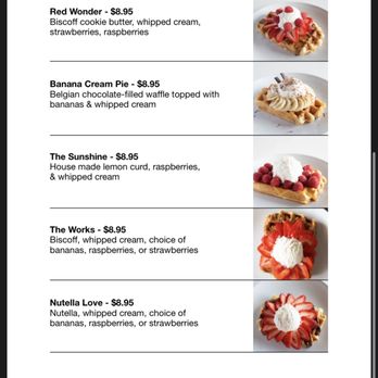 Waffle Love - Menu - Waffles Near Me - Round Rock, Texas Waffle Love - Menu - Waffles Near Me - Round Rock, Texas