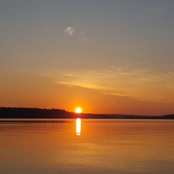 Jordan Lake - Memorial Day weekend May 28, 2016. Sunrise at 6:17 am from campsite #25 Parkers Creek Loop1 - Parks Near Me - Apex, North Carolina