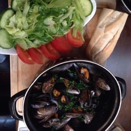 Weekend deal - mussels & side + house wine for £12 Weekend deal - mussels & side + house wine for £12