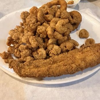 Sanibel's - Small combo Popcorn Shrimp & Flounder - Seafood Near Me - High Point, North Carolina