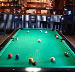 Playing a little pool with some friends