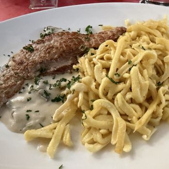 Altmünchner Gesellenhaus - This is Jagerschitzel- which was marvelous! - Bavarian Near Me - Munich, BY Altmünchner Gesellenhaus - This is Jagerschitzel- which was marvelous! - Bavarian Near Me - Munich, BY