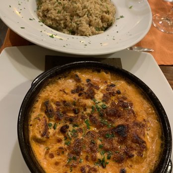 Elettra - Seafood Lasagna and mushroom risotto - Italian Near Me - Rome, RM Elettra - Seafood Lasagna and mushroom risotto - Italian Near Me - Rome, RM