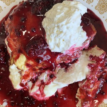 Fishtails Cafe - marionberry french toast - Seafood Near Me - South Beach, Oregon