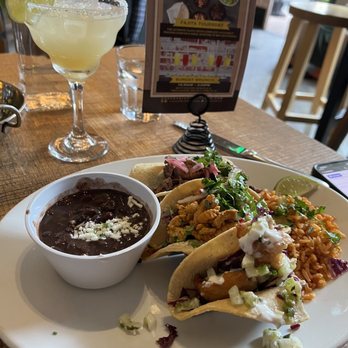 Cha Cha's Latin Kitchen - 3 tacos and not so tasty beans... - Mexican Near Me - Irvine, California Cha Cha's Latin Kitchen - 3 tacos and not so tasty beans... - Mexican Near Me - Irvine, California