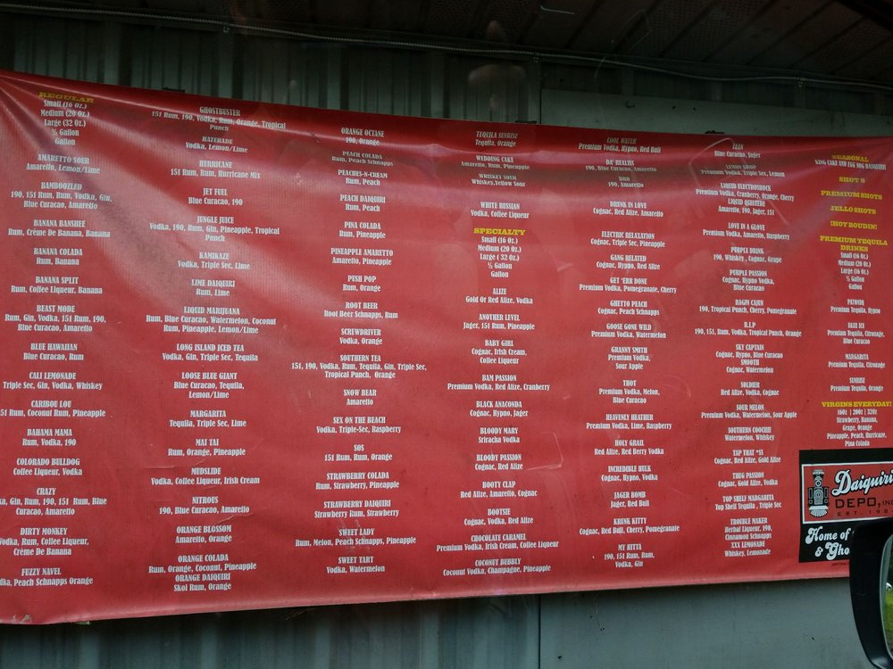 DAIQUIRI DEPOT Updated September 2024 22917 Highway 1, Plaquemine