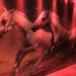 Pryzm - Gorgeous painting you see as you're walking up the stairs!