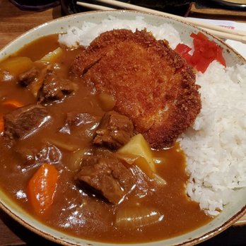Mikuni - Beef curry with pork cutlet on top - Japanese Near Me - Concord, California Mikuni - Beef curry with pork cutlet on top - Japanese Near Me - Concord, California