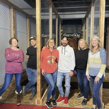 Game On NW Family Fun Center - Axe throwing lanes with our energetic customers - Laser Tag Near Me - Everett, Washington