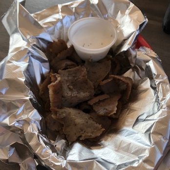 Gyros & Kabobs - Gyro Meat with a very watery and bland Sauce. - Kebab Near Me - Sachse, Texas Gyros & Kabobs - Gyro Meat with a very watery and bland Sauce. - Kebab Near Me - Sachse, Texas