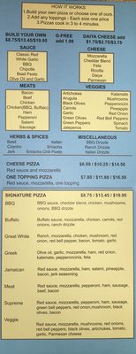 Menu photo 5 Great White Pizza Panama City Beach, FL