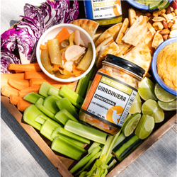 Alive Ferments - Cultured Giardiniera on a Charcuterie Board