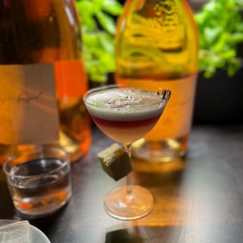 Bar Franco - LIMONAIA DEL CASTEL.  With a lemon marshmallow for garnish! - Bars Near Me - Montclair, New Jersey