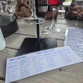 Three Strands Vineyard and Winery - List of wines for the sweet wine flight - Wineries Near Me - Dallas, Georgia