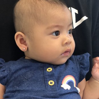 Cleopatra - Baby girl just cried for a few seconds but forgot about it real quick. - Piercing Near Me - Irvine, California
