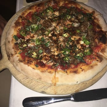 Grato - Sausage & Blistered Shishito Peppers, crushed tomatoes, basil, oregano, honey, vincotto, just made mozzarella, grana - Italian Near Me - Morris Plains, New Jersey Grato - Sausage & Blistered Shishito Peppers, crushed tomatoes, basil, oregano, honey, vincotto, just made mozzarella, grana - Italian Near Me - Morris Plains, New Jersey