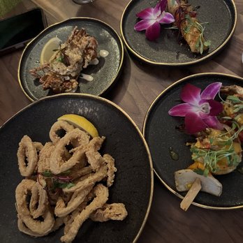 The Moderne - Calamari, sea bass, shrimp, and soft shell crab - Tapas/Small Plates Near Me - Orlando, Florida