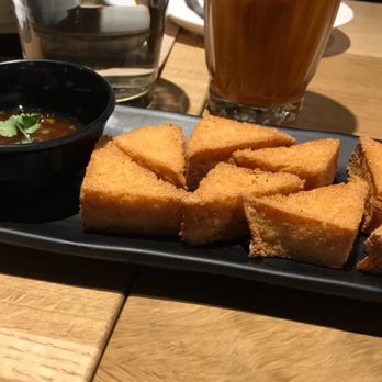 Morfire - Fried tofu with thai sweet chili sauce - Thai Near Me - Seattle, Washington Morfire - Fried tofu with thai sweet chili sauce - Thai Near Me - Seattle, Washington