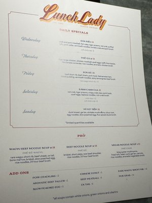 Menu photo 7 Lunch Lady Toronto, ON Menu photo 7 Lunch Lady Toronto, ON