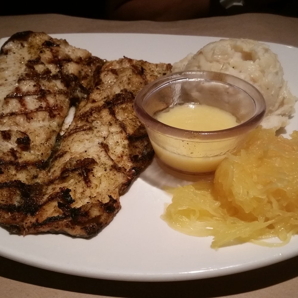 Bonefish Grill - Wood-grilled Rainbow trout with lemon butter and whipped garlic mashed potatoes - Seafood Near Me - Tampa, Florida Bonefish Grill - Wood-grilled Rainbow trout with lemon butter and whipped garlic mashed potatoes - Seafood Near Me - Tampa, Florida