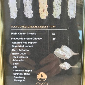 OKO Bagels - Cream cheese flavours - Bagels Near Me - Mississauga, Ontario