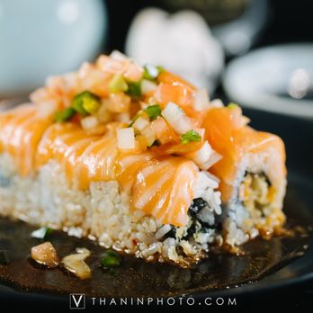 Simon's Sushi - a piece of sushi on a plate - Japanese Near Me - Plano, Texas