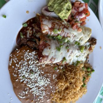 El Charro Cafe - El Charro Carne Seca Enchilada.    I've never been a big fan of machaca but this was pretty good. - Tacos Near Me - Tucson, Arizona