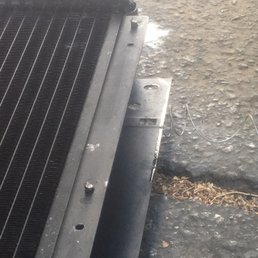 C&C Auto cut the mounts on our brand new radiator and zip tied the entire radiator in. It was not mounted like it should have been.