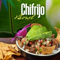 TUCANES Restaurant - Authentic Chifrijo Bowl: crispy pork, savory beans, pico de gallo, avocado & tortilla chips at TUCANES in Prospect Park, NJ.