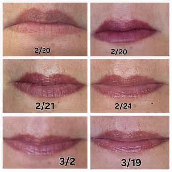 South Bay Brows - Lip blush throughout the month of healing - Permanent Makeup Near Me - Torrance, California South Bay Brows - Lip blush throughout the month of healing - Permanent Makeup Near Me - Torrance, California