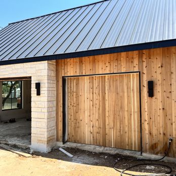 Mamba Overhead Garage - 9x8 custom wood overlay - Garage Door Services Near Me Mamba Overhead Garage - 9x8 custom wood overlay - Garage Door Services Near Me