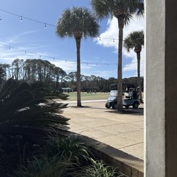 Right off the course! Right off the course!