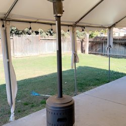 I & J Party Rentals - Heater and canopy