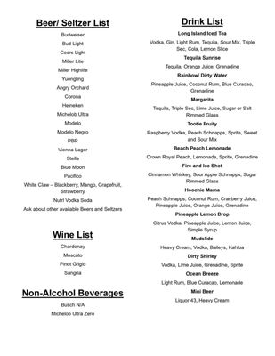 Menu photo 1 The River Bar & Grill Virginia Beach, VA