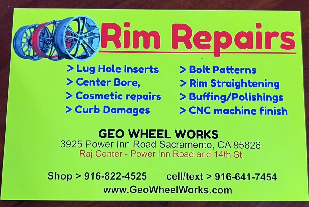 GEO WHEEL WORKS 42 Photos & 55 Reviews 3925 Power Inn Rd