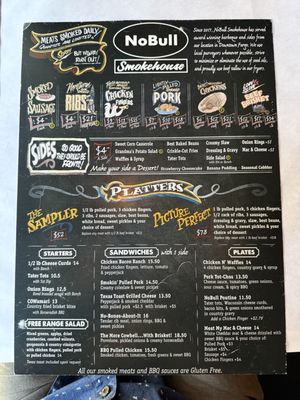Menu photo 1 NoBull Smokehouse Fargo, ND Menu photo 1 NoBull Smokehouse Fargo, ND