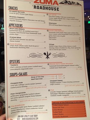 Menu photo 8 Montezuma Roadhouse Keystone, CO