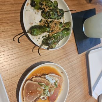 Sharigato - Shishito peppers and tuna tataki - Japanese Near Me - Charlotte, North Carolina