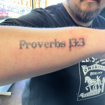 Threshold Body Art Studio - Proverbs 13:3 - Tattoo Near Me - Saint Charles, Missouri