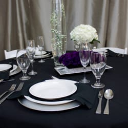 Magical Moments Weddings & Events - Modern design with contrasting black, white, silver with touches of purple.
