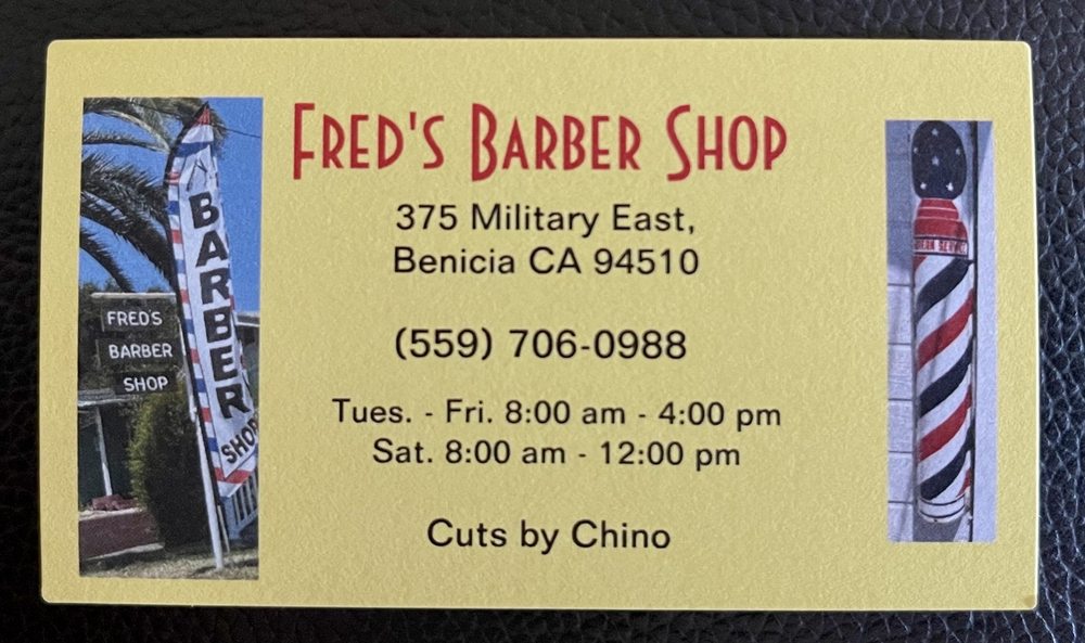 Fred's Barber Shop Logo