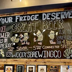 Woody's Brewing - Interior photo: Growler Wednesdays