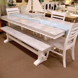 Platt's Beach House Furnishings - Weathered gray and bright white is perfect to keep your room feeling like summer.